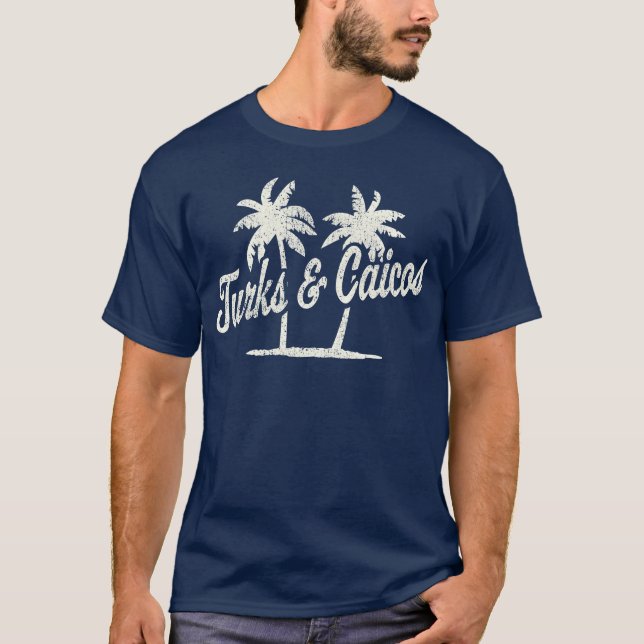Tur And Caicos 70S Palmrees boy T-Shirt (Front)