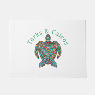 Tur Caicos Tribal Turtle Doormat
