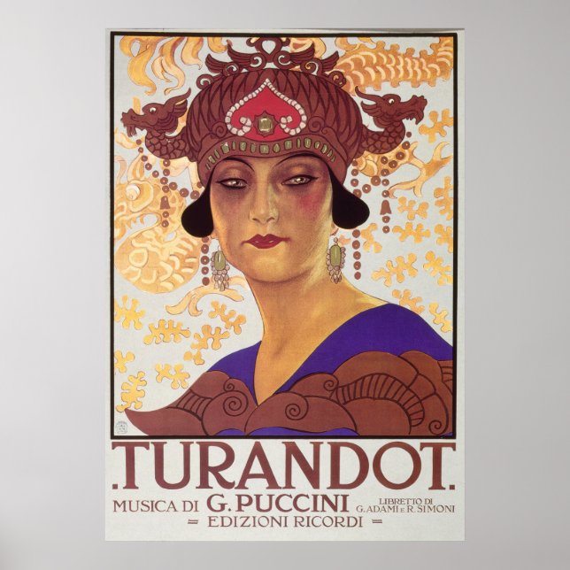 Turandot Opera Poster (Front)