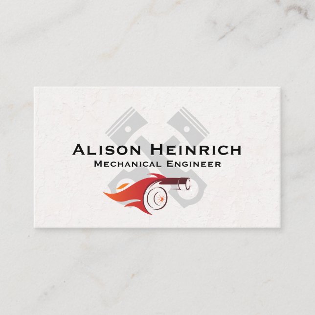 Turbo Fire | Pistons Business Card (Front)