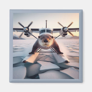 Turbo Prop Twin Engine Float Plane Bush Canada Magnet