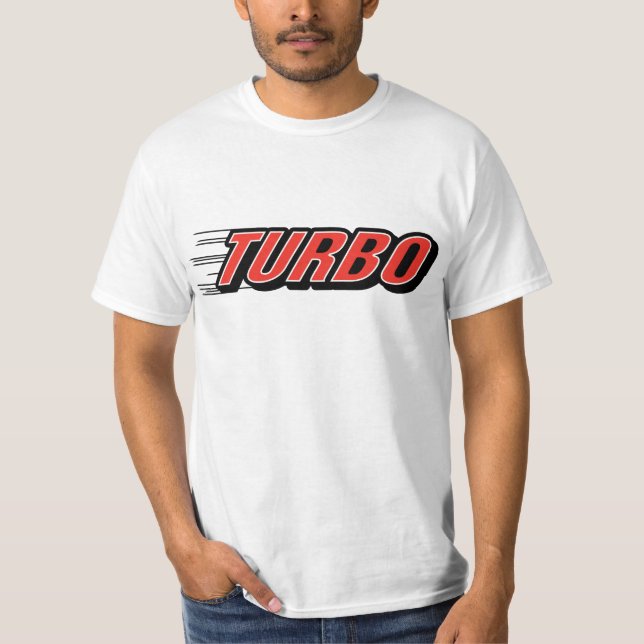 Turbo ~ Race Car Racing T-Shirt (Front)