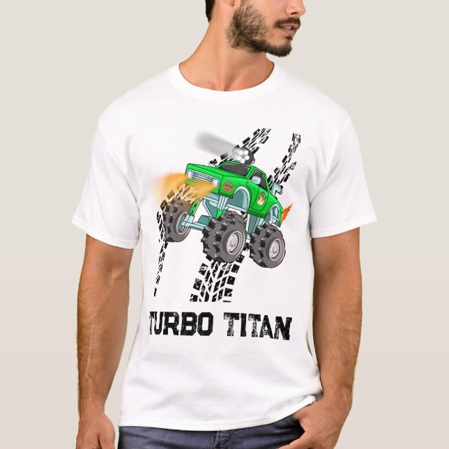 Turbo Titan Monster Truck T-Shirt (Front)