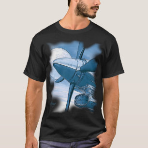 TURBO Vintage Look Blue Dark Shirt
