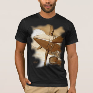 TURBO Vintage Look Sepia Dark Shirt