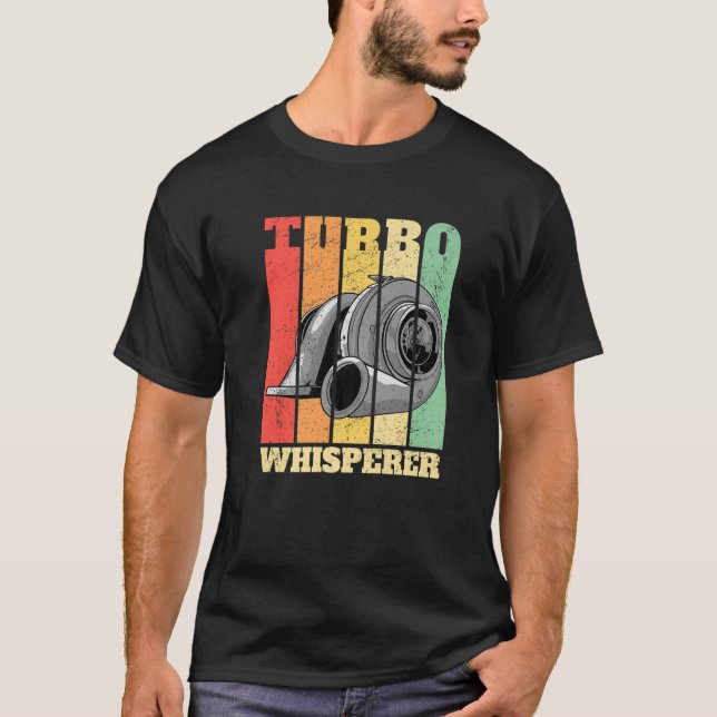 Turbo Whisperer Car Tuning Drifting Motorsport Mec T-Shirt (Front)