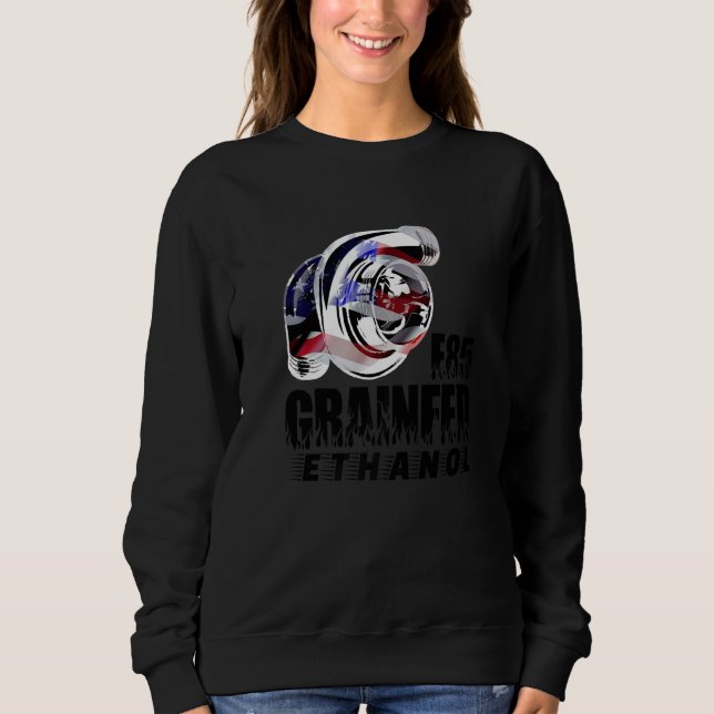 Turbocharger Drag Racing Race Car Turbo Grain Fed Sweatshirt (Front)