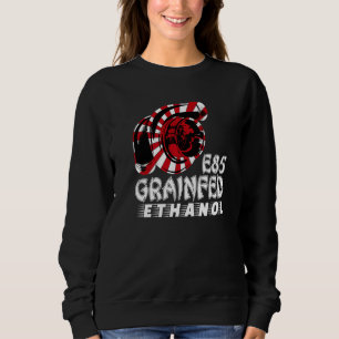 Turbocharger Drag Racing Race Car Turbo Grain Fed  Sweatshirt
