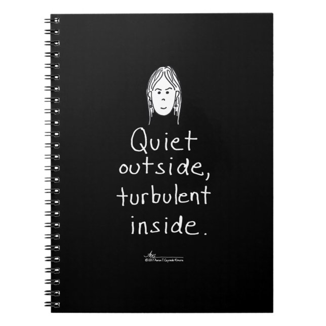 Turbulent Inside Black Notebook (Front)