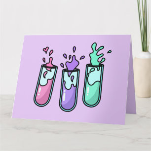 Turbulent Test Tubes Card