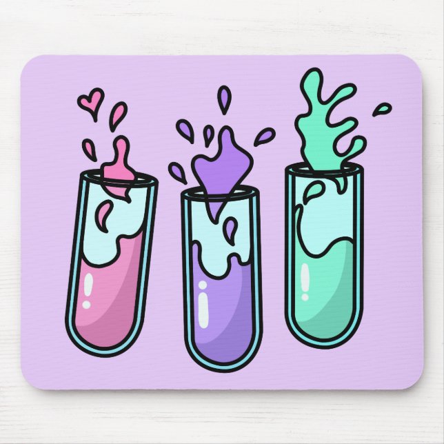 Turbulent Test Tubes Mouse Pad (Front)