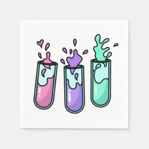 Turbulent Test Tubes Napkin