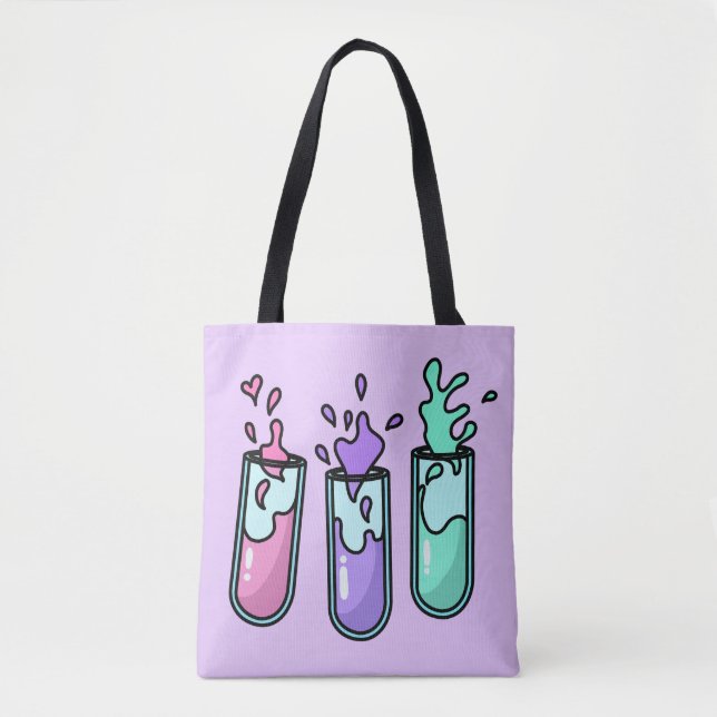 Turbulent Test Tubes Tote Bag (Front)