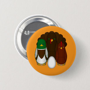 Turducken - 6 cm round badge