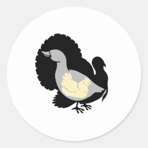 Turducken Classic Round Sticker