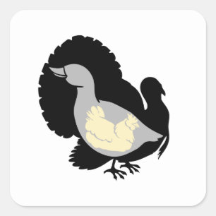 Turducken Square Sticker