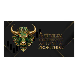 Türelem | Motiváció | Bull market Poster