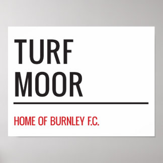 Turf Moor Street Sign