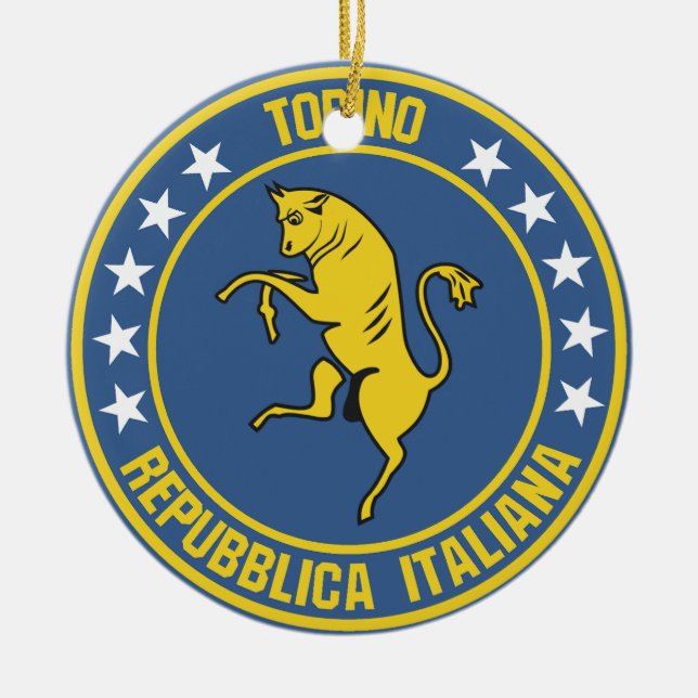 Turin                                              ceramic ornament (Front)