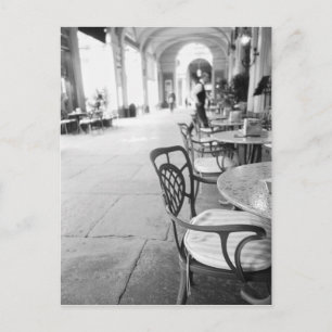 Turin Italy, Cafe and Archway Postcard