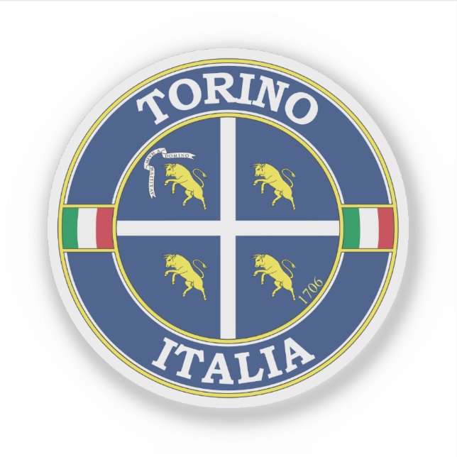 Turin Italy Circle Emblem (Front)
