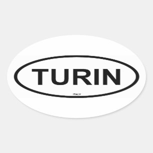 TURIN OVAL STICKER