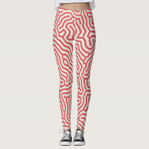 turing lines organic shape leggings