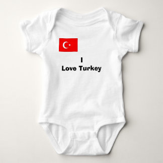 turk, I Love Turkey Baby Bodysuit