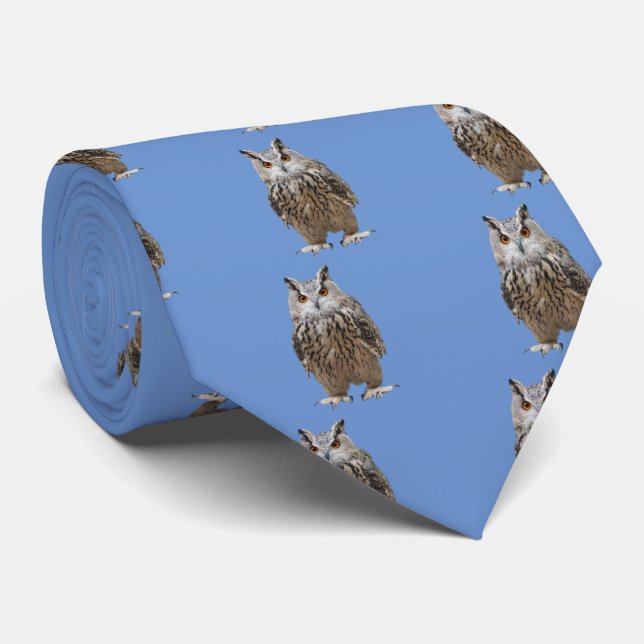 Turkestan eagle owl tie (Rolled)