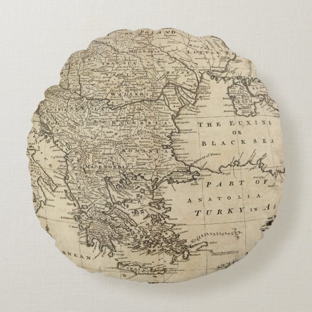 Turkey 2 round cushion (Front)