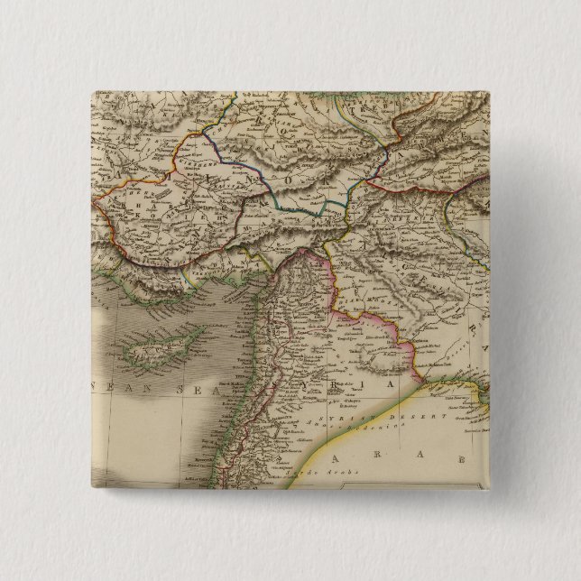 Turkey 4 15 cm square badge (Front)