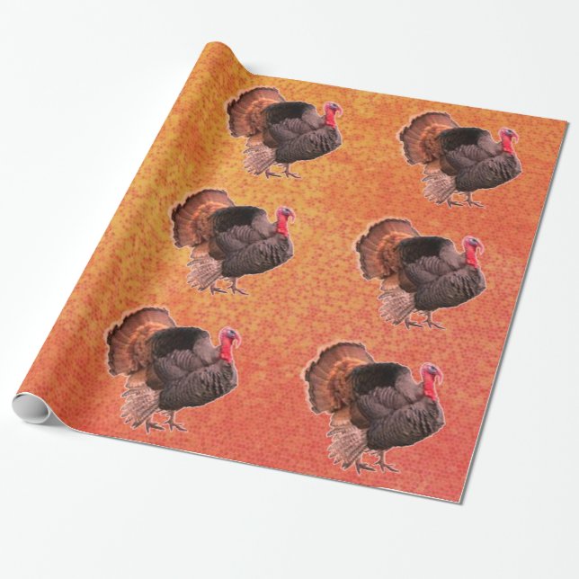Turkey 4 Wrapping Paper (Unrolled)
