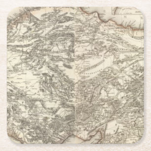 Turkey 5 2 square paper coaster