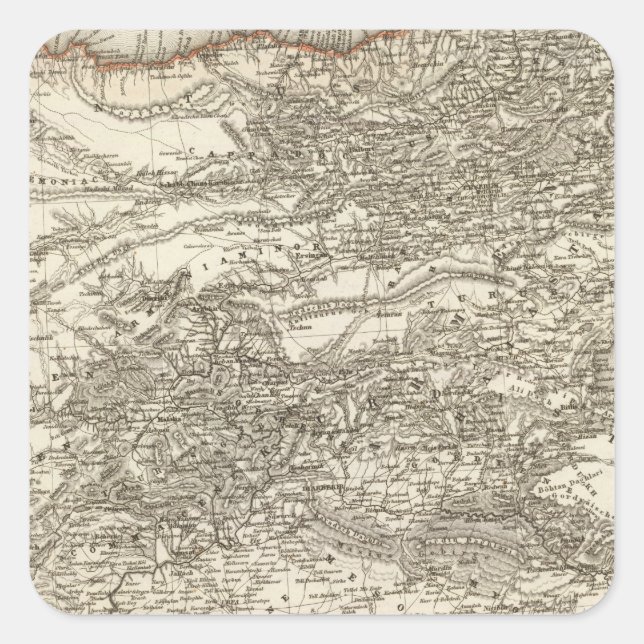 Turkey 5 square sticker (Front)