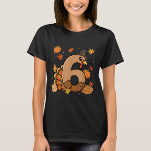 Turkey 6 Thanksgiving Pumpkin Gen Z Alpha Meme Mat T-Shirt
