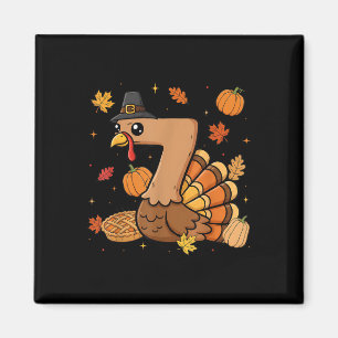 Turkey 7 Thanksgiving Pumpkin Gen Z Alpha Meme Mat Magnet