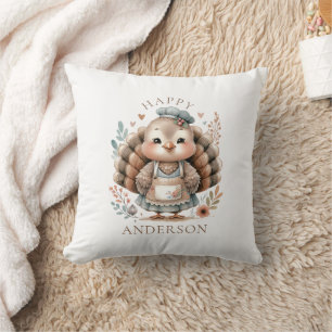 Turkey Add Custom Text  Cushion