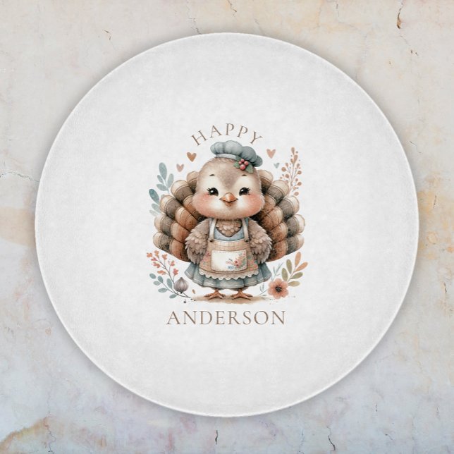 Turkey Add Custom Text  Cutting Board (Creator Uploaded)