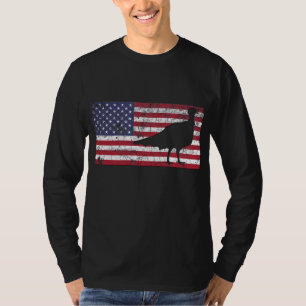 Turkey American Flag USA Dad 4th of July Thanksgiv T-Shirt