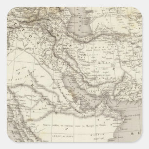 Turkey and Arabia Square Sticker