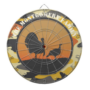 Turkey and Camo Dartboard