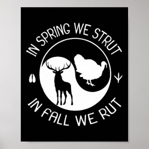 Turkey And Deer Hunting Hunter  Poster