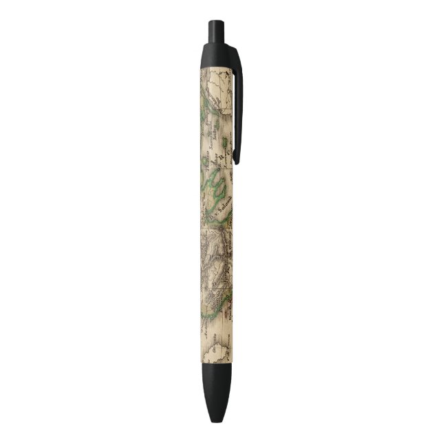 Turkey and Greece Map Black Ink Pen (Bottom (Vertical))