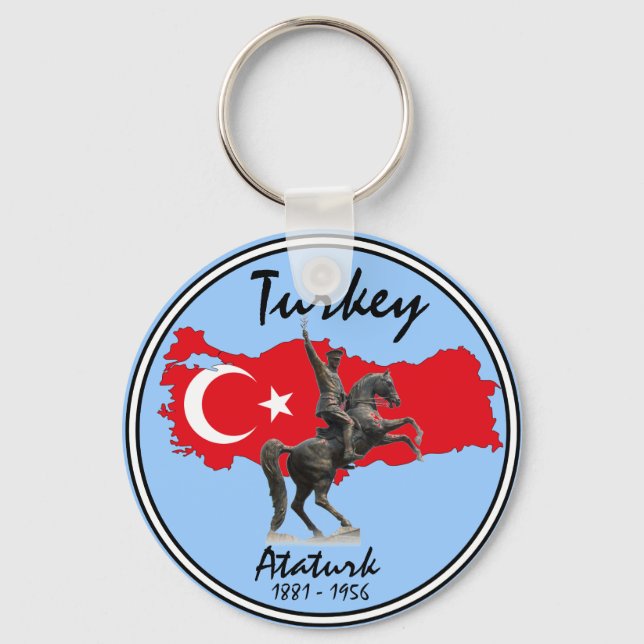 Turkey-Ataturk Key Ring (Front)