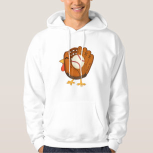 Turkey Baseball Glove Thanksgiving Day Catchers Bo Hoodie