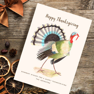 Turkey big   Thanksgiving   Greetings Cards