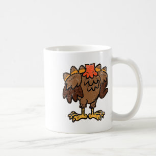 Turkey Body Costume Thanksgiving Day Fun Fall Autu Coffee Mug
