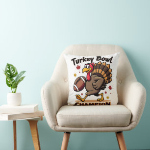 Turkey Bowl Champion Cushion