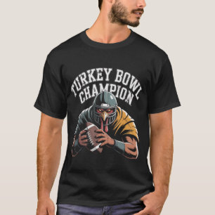 Turkey Bowl Champion Funny Thanksgiving Football S T-Shirt