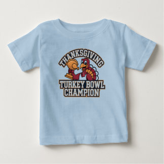 Turkey Bowl Champion Game Day Food Football Fun Baby T-Shirt